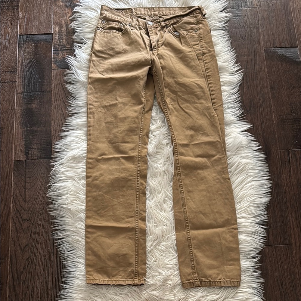 Levi's Men's Straight Jeans in Tan